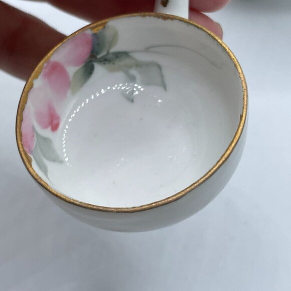 Vintage Azalea Floral Whipped Cream Bowl with Ladle Noritake Japan Hand Painted - Picture 9 of 10